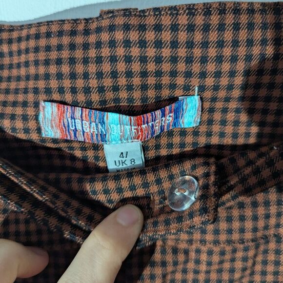 Urban Outfitters Low Rise Houndstooth Trousers Pants Flared NWT Women's Size 4 - Picture 7 of 8